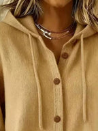 Full Size Hooded Button-down Knit Cardigan Plus (11)