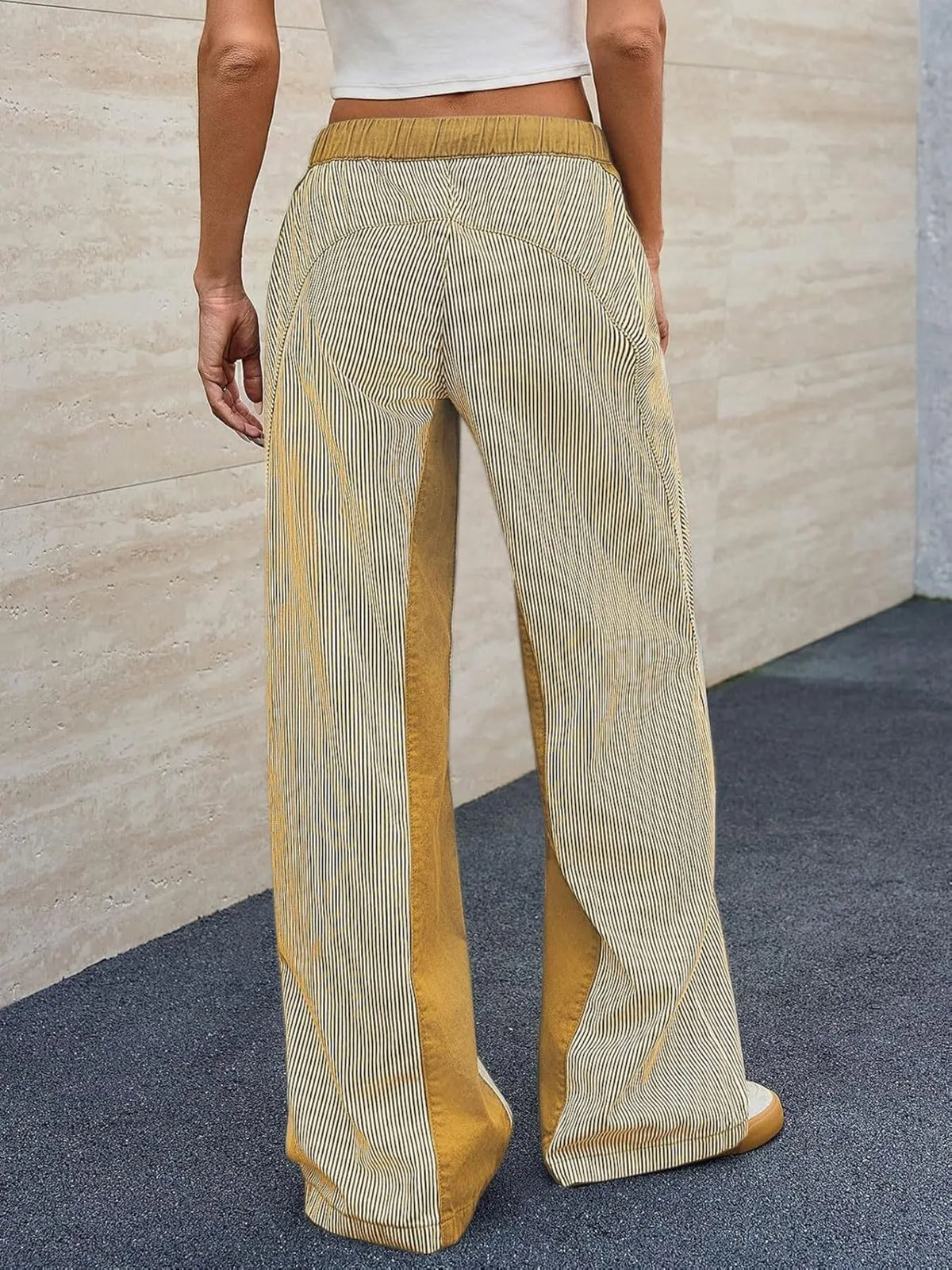 Striped Wide Leg Jeans (16)