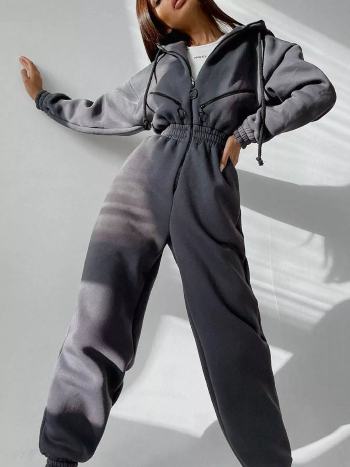 Hooded Zip-up Long Sleeve Jumpsuit (12)