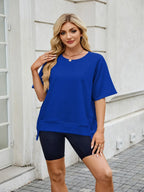 Round Neck Short Sleeve T-shirt (27)