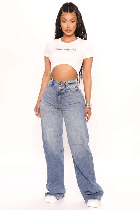 Casual Loose Wide-leg Jeans photo 5