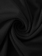 Ribbed Slit Single Shoulder Wrap Dress (6)