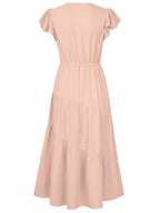 V-neck Ruffle Layered Dress photo 15