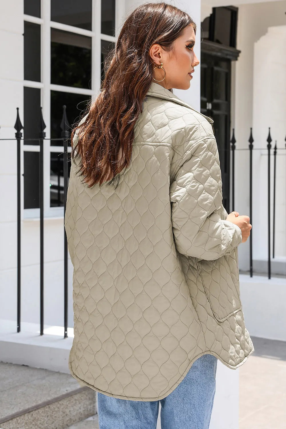 Snap Down Collared Winter Coat (3)