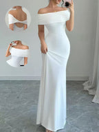 Off-shoulder Bodycon Maxi Dress (2)