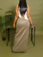 High Slit Maxi Skirt (4)