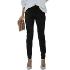 European American Simple Versatile Faux Fur Cropped Trousers photo 7