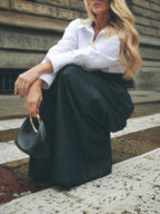 Elegant High-waist Wide-leg Jeans photo 2