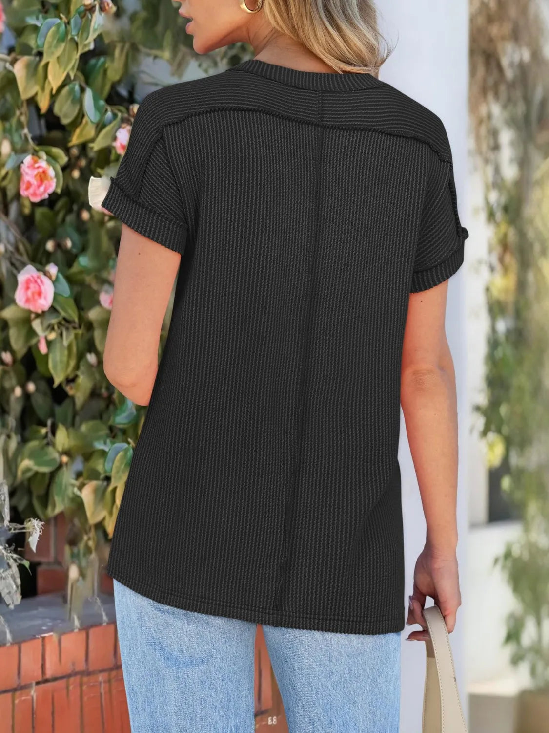 Round Neck Short Sleeve T-shirt (12)