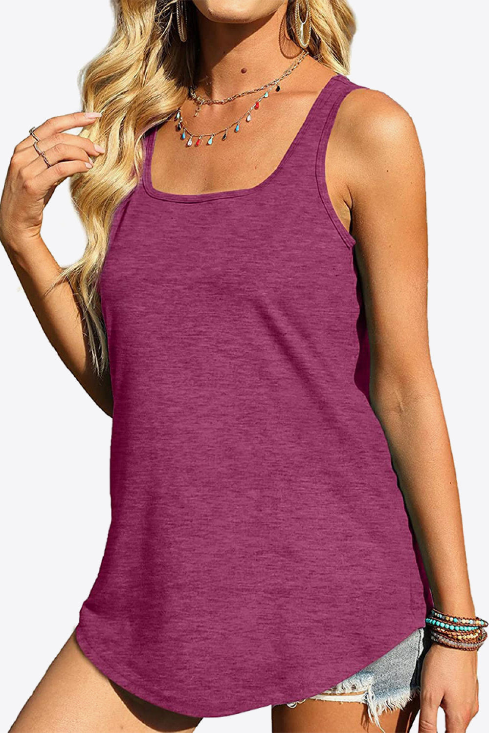 Curved Hem Square Neck Tank (22)