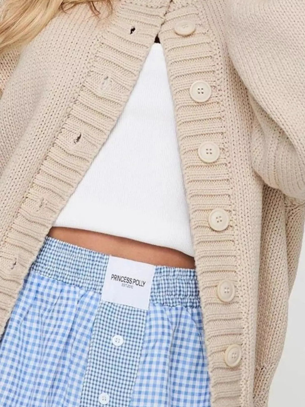 Chunky Knit Button-up Cardigan (3)