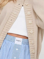 Chunky Knit Button-up Cardigan (3)