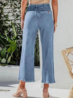 Button Fly Cropped Jeans Pockets (9)