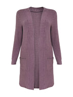 Ribbed Knit Open Front Cardigan (9)