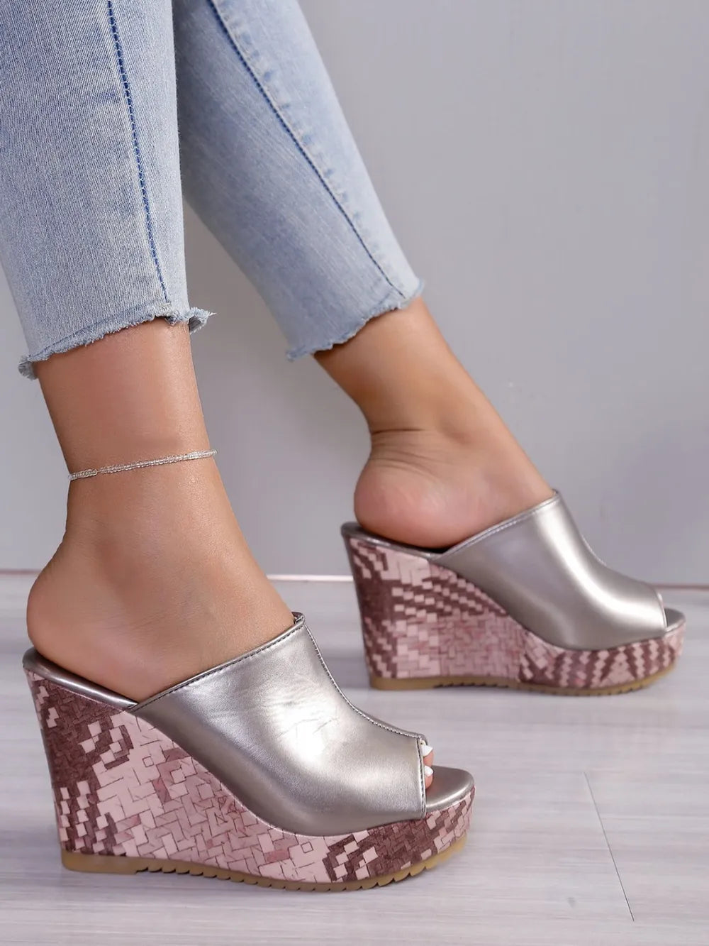 Pu Leather High Heel Sandals (10)