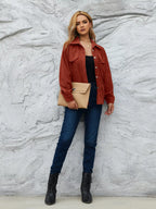 Casual Corduroy Button-down Jacket (5)