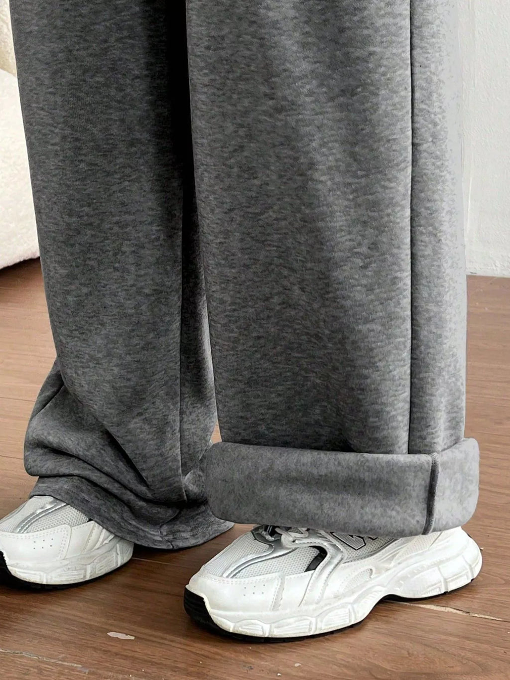 Casual Drawstring High Waist Wide Leg Sweatpants (12)