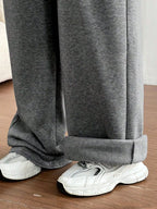 Casual Drawstring High Waist Wide Leg Sweatpants (12)