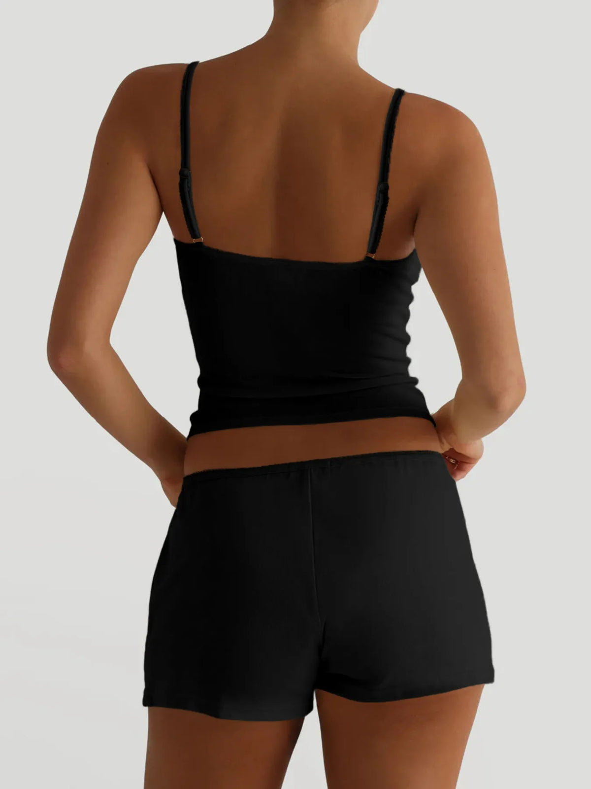 V-neck Cami Shorts Set (3)