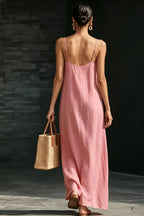 Slit V-neck Maxi Dress (2)