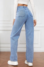 High Waist Straight Jeans (6)