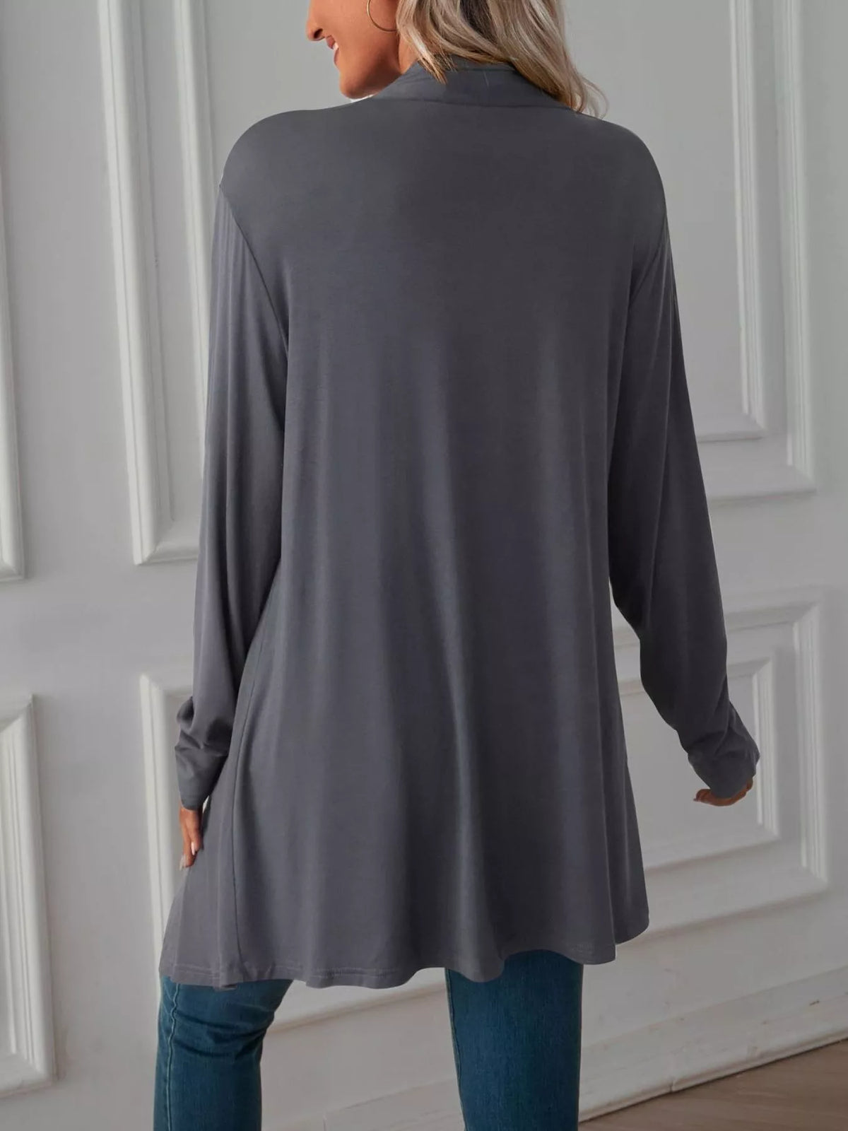 Lightweight Open Front Cardigan (10)