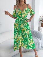 Printed Cold Shoulder Midi Cami Dress (15)