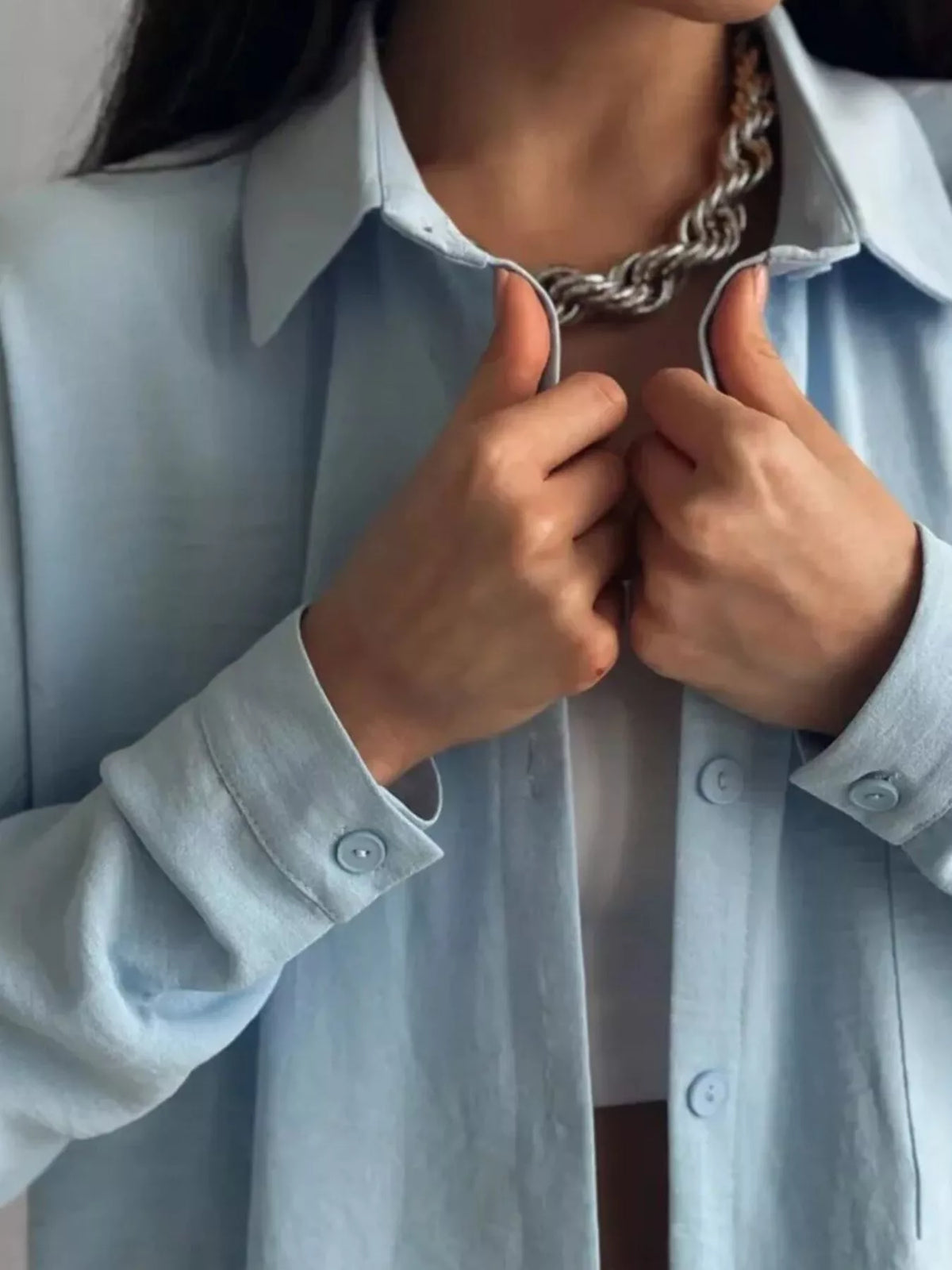 Button Down Shirt Pants Set (5)