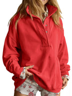 Half Snap Dropped Shoulder Sweatshirt (16)
