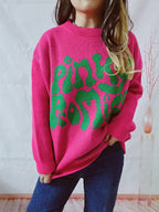 Pinky Graphic Sweater
