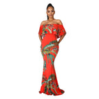 Digital Print Off-neck Tube Top Dress photo 3