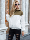 Pocketed Block Quarter Zip Hoodie (3)