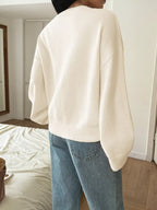 V-neck Loose Fit Sweater (13)