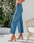Button Fly Cropped Jeans Pockets (10)