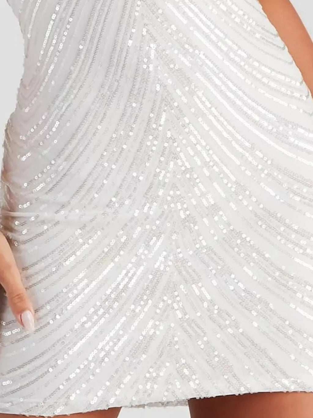 Sleeveless Sequin Embellished Bodycon Mini Cami Dress (5)