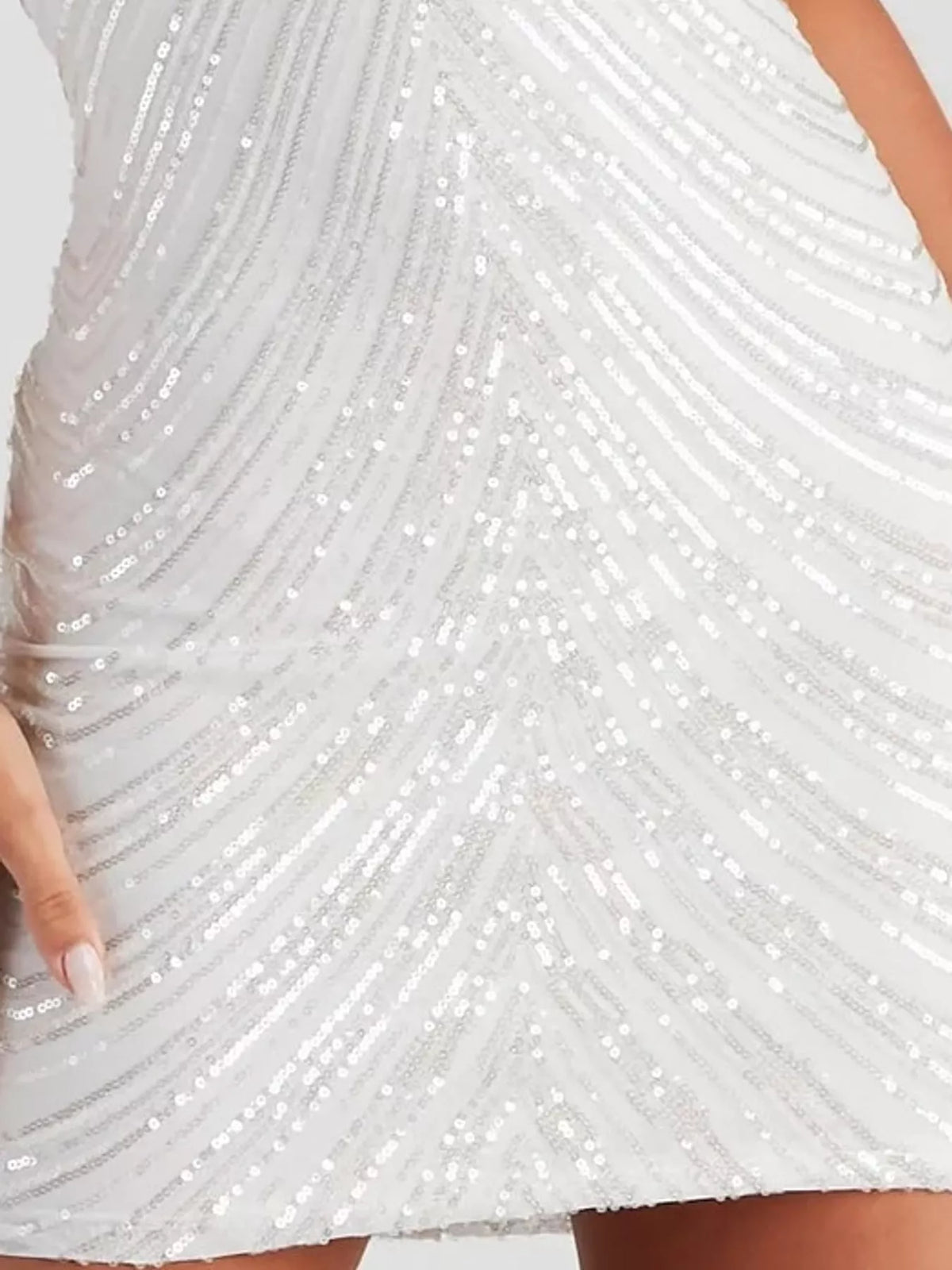 Sleeveless Sequin Embellished Bodycon Mini Cami Dress (5)