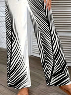Printed Wide Leg Pants (6)