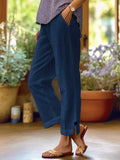 Full Size Casual Wide-leg Pants Plus