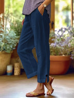 Full Size Casual Wide-leg Pants Plus