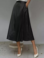 Satin Midi Skirt (7)
