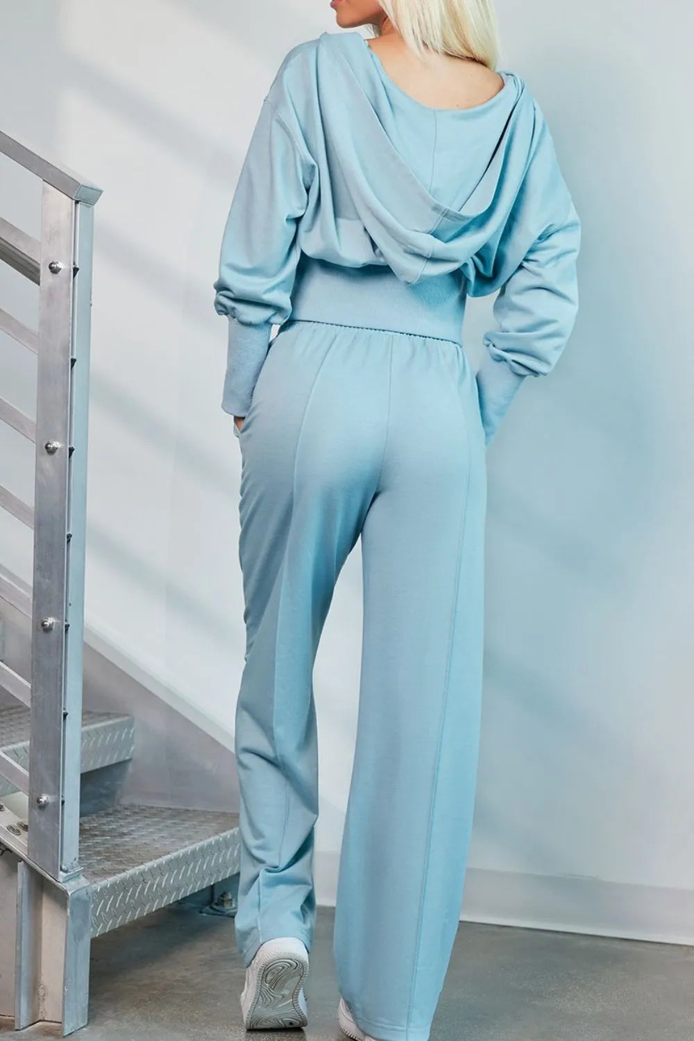 Zip-up Hoodie Pants Active Set (14)