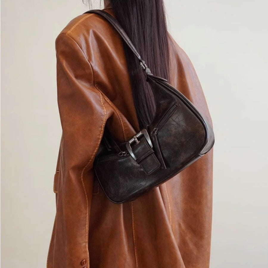 Retro Shoulder Bag Underarm Crescent Crossbody photo 1