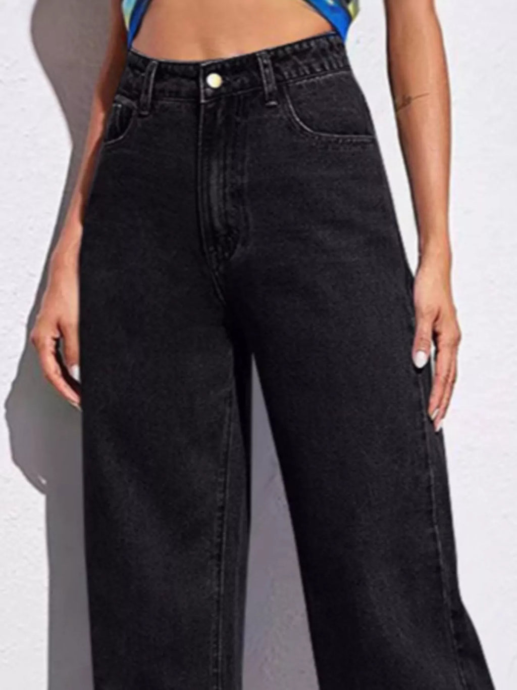 Full Size High-waisted Wide-leg Jeans Plus (9)