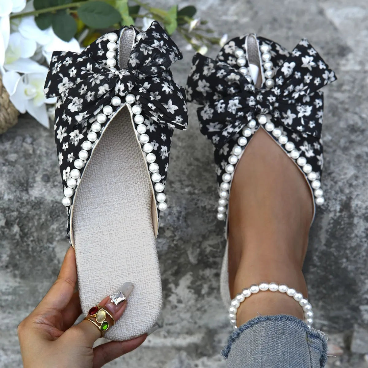 Round Toe Flats Sandals (4)
