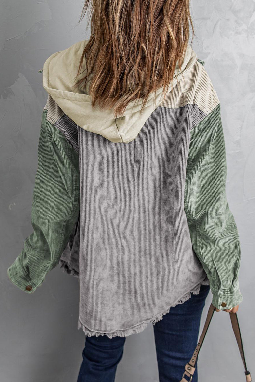 Snap Front Hooded Corduroy Shacket (2)