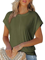 Round Neck Short Sleeve T-shirt (3)