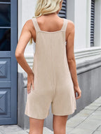Knotted Wide Strap Scoop Neck Overalls (3)