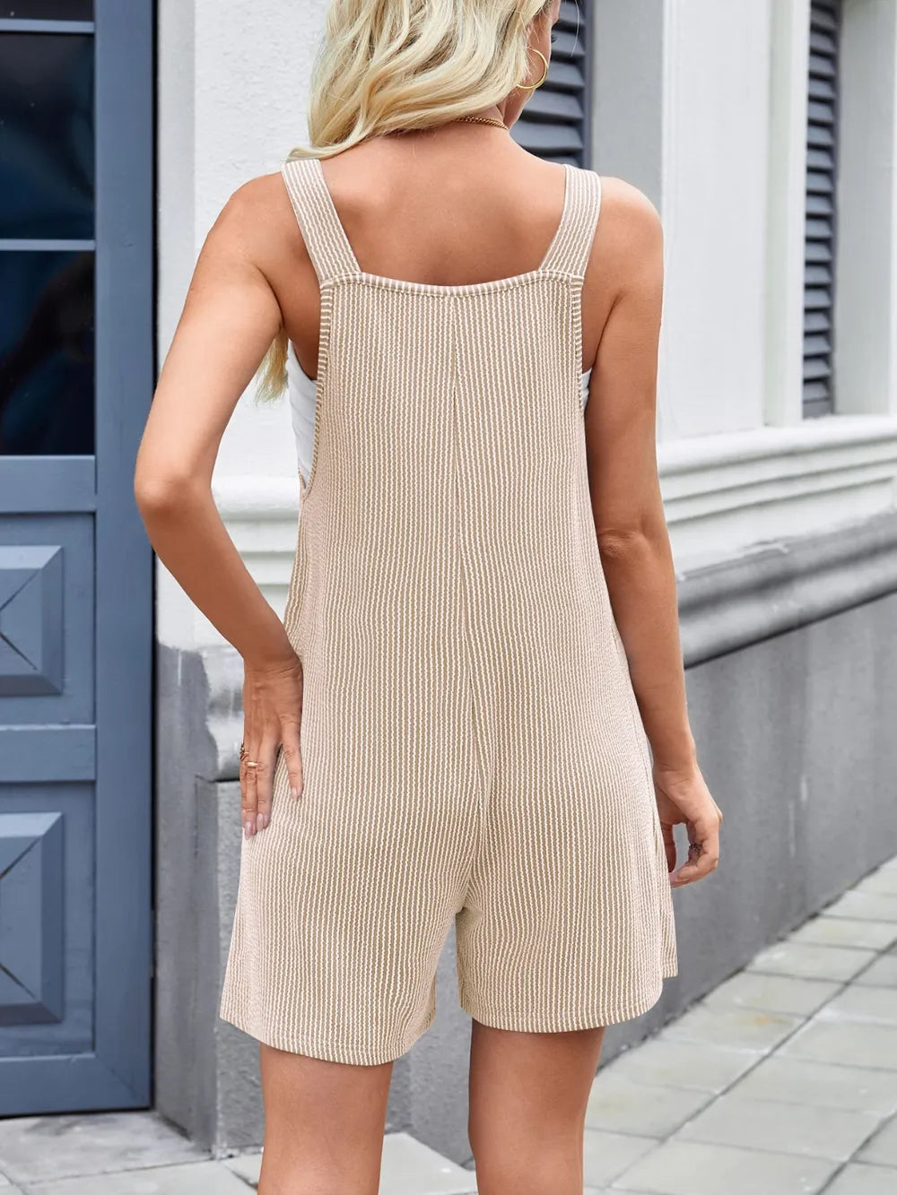 Knotted Wide Strap Scoop Neck Overalls (3)