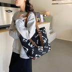 Cute Panda Canvas Bag Cartoon Casual Shoulder photo 10