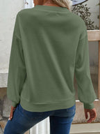 V-neck Dropped Shoulder Blouse (15)